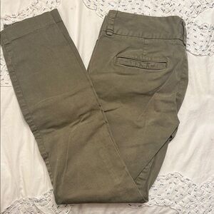J Crew Chino Olive Pants